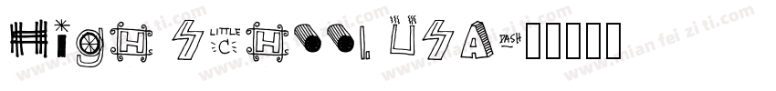 High School USA字体转换